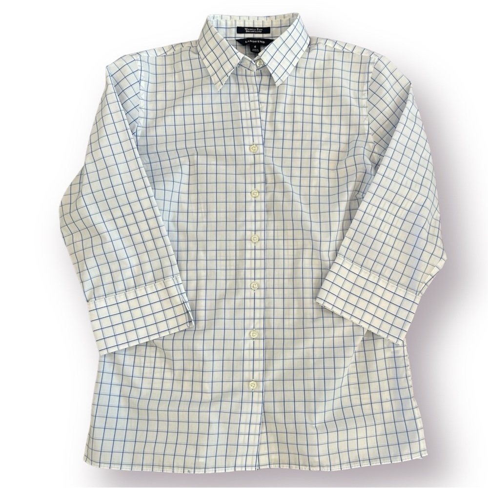 SOLD ❗️❗️. Lands’ End | Wrinkle Free Blouse NWOT - Picture 2 of 8